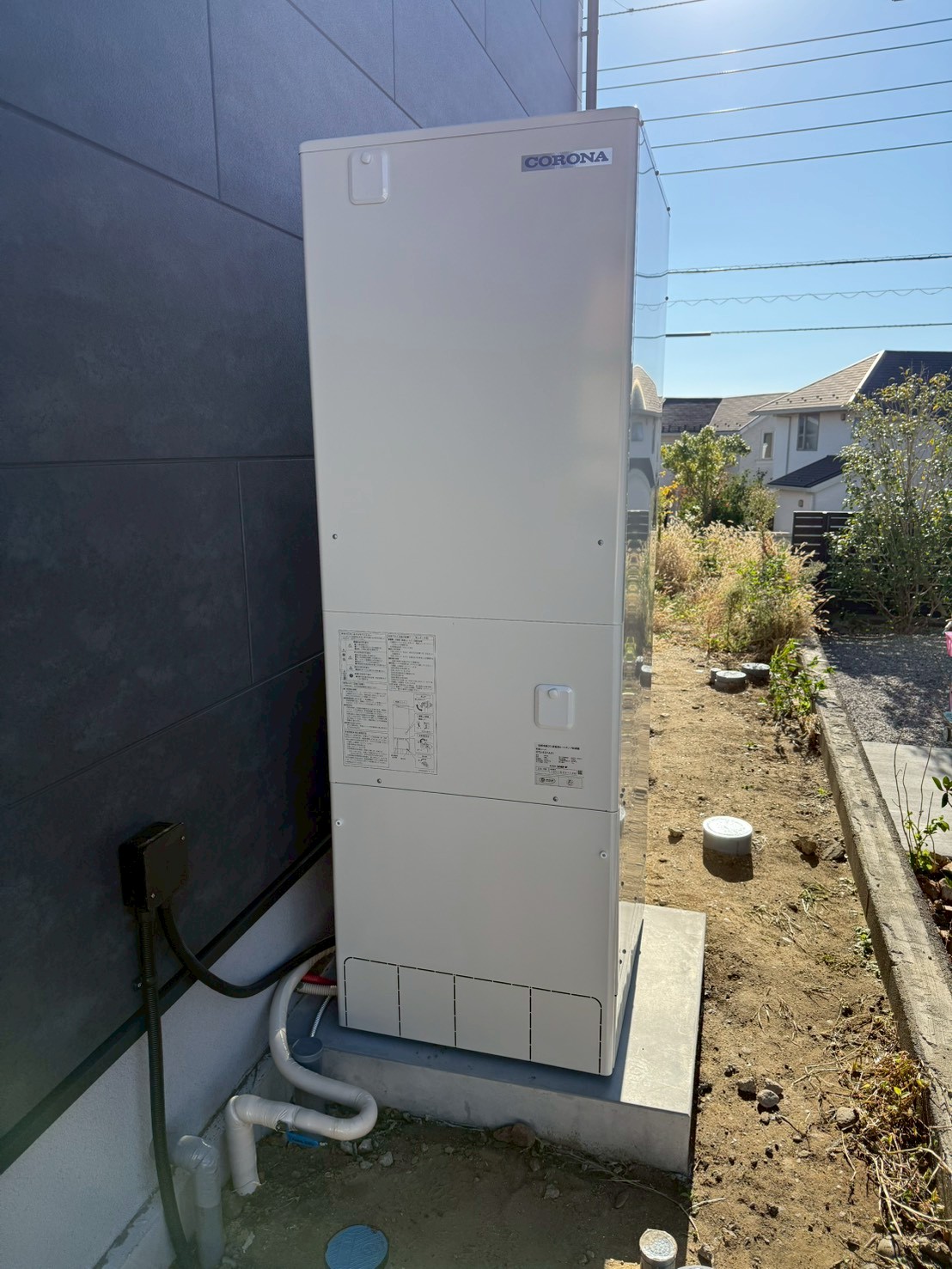 東村山市一軒家エコキュートの新設